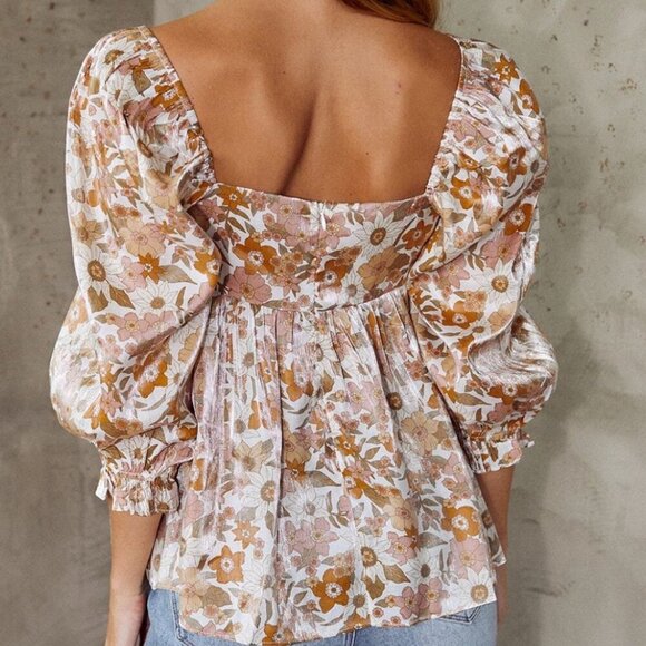 The Impeccable Pig Floral blouse size small - Picture 14 of 14